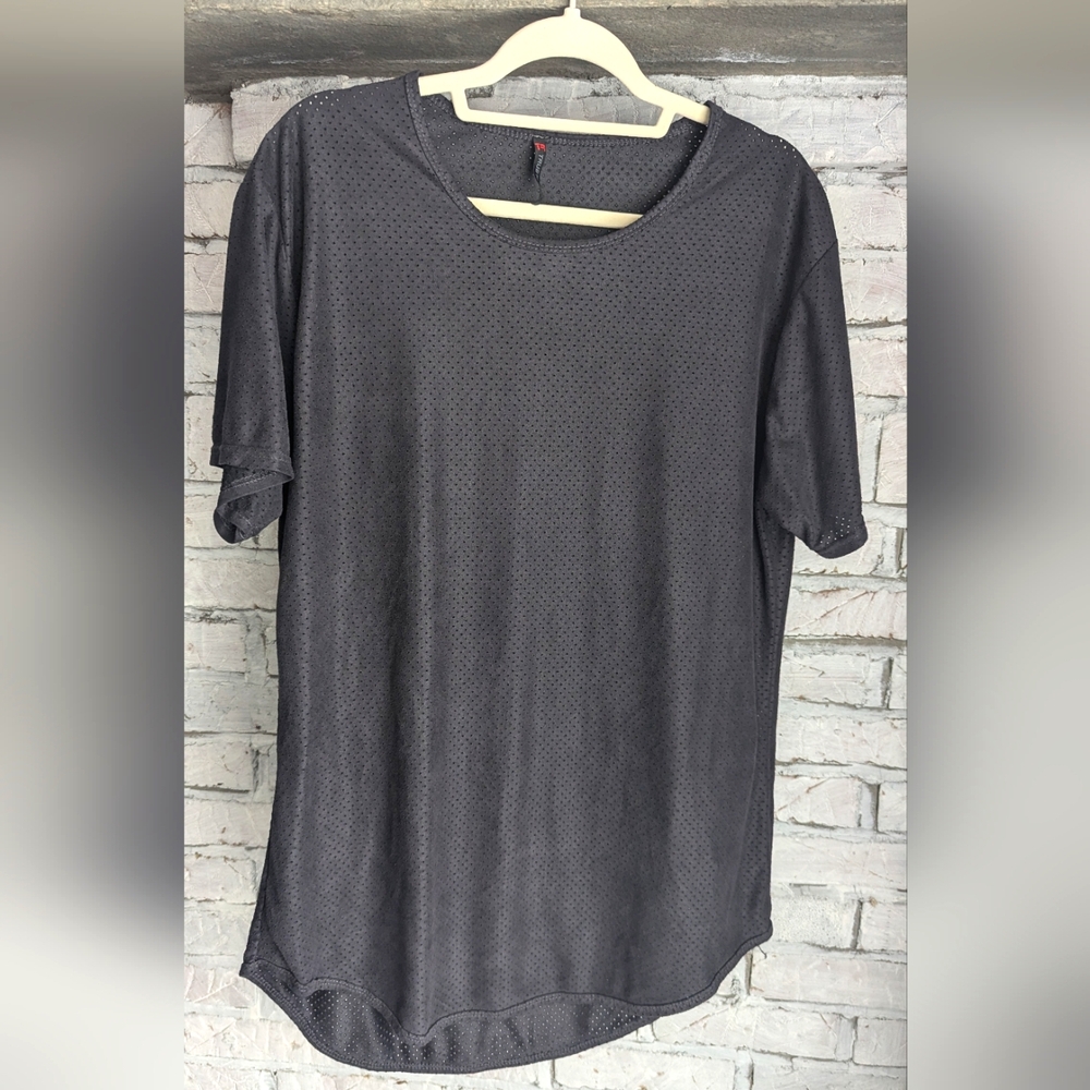 Suede Mesh Tall Tee